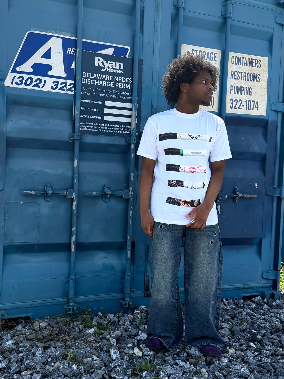 White Cig Tee